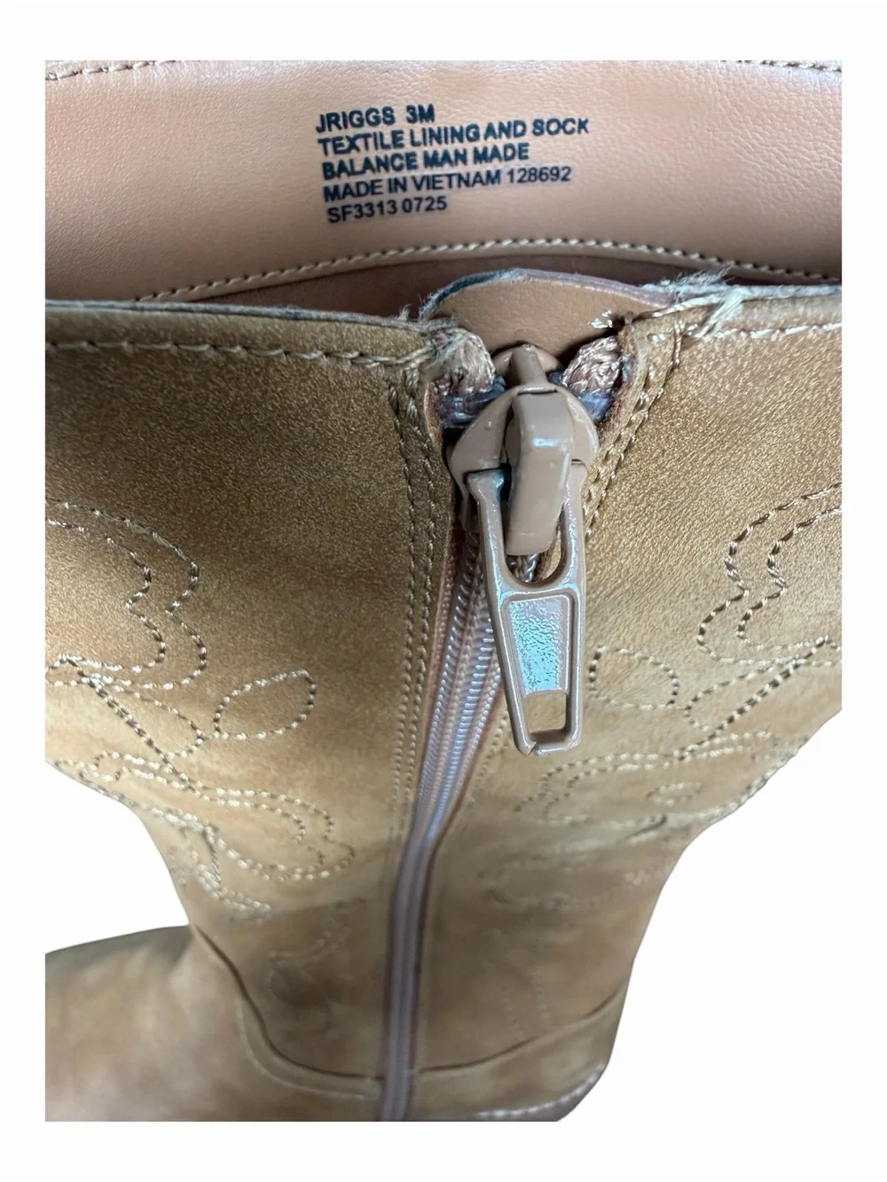Steve Madden Tan Suede Floral Knee-High Kids Boots
